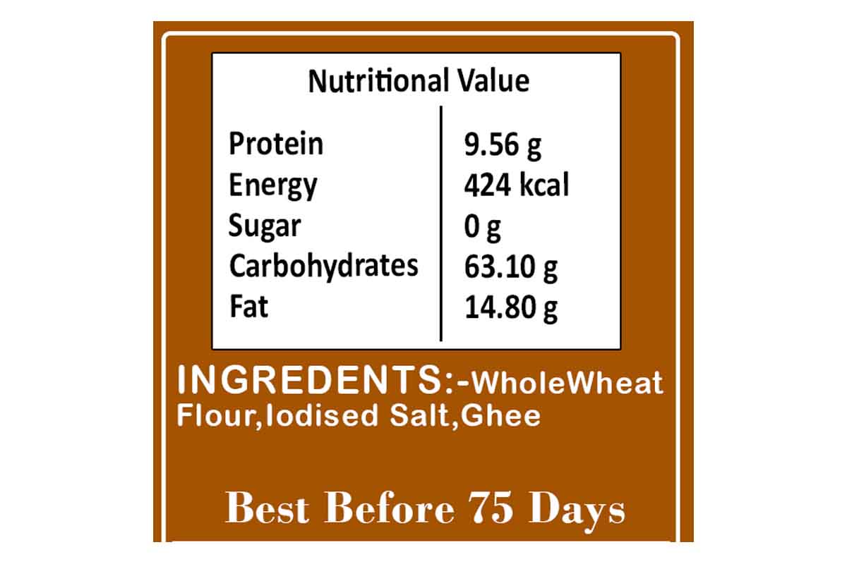 Whole Wheat Ghee Sada Khakhra Mobile 200 Gm
