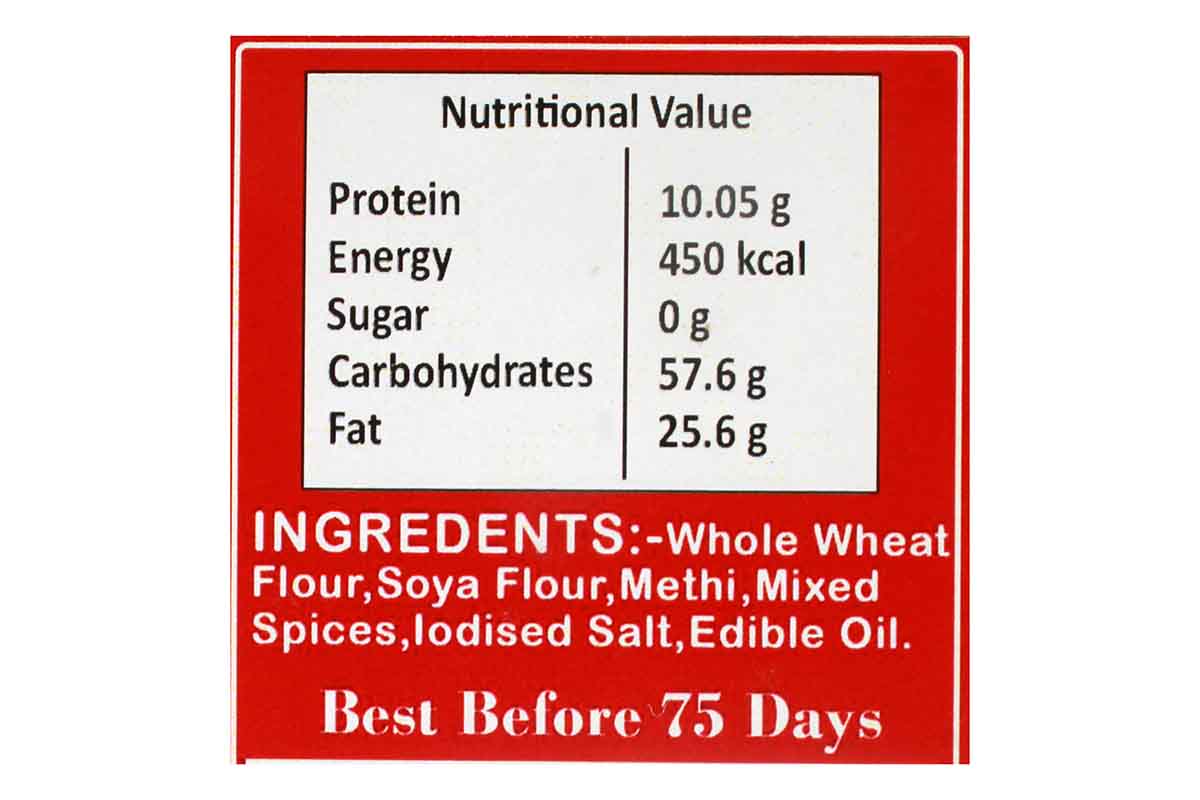 Whole Wheat Soya Methi Khakhra Mobile 200 Gm