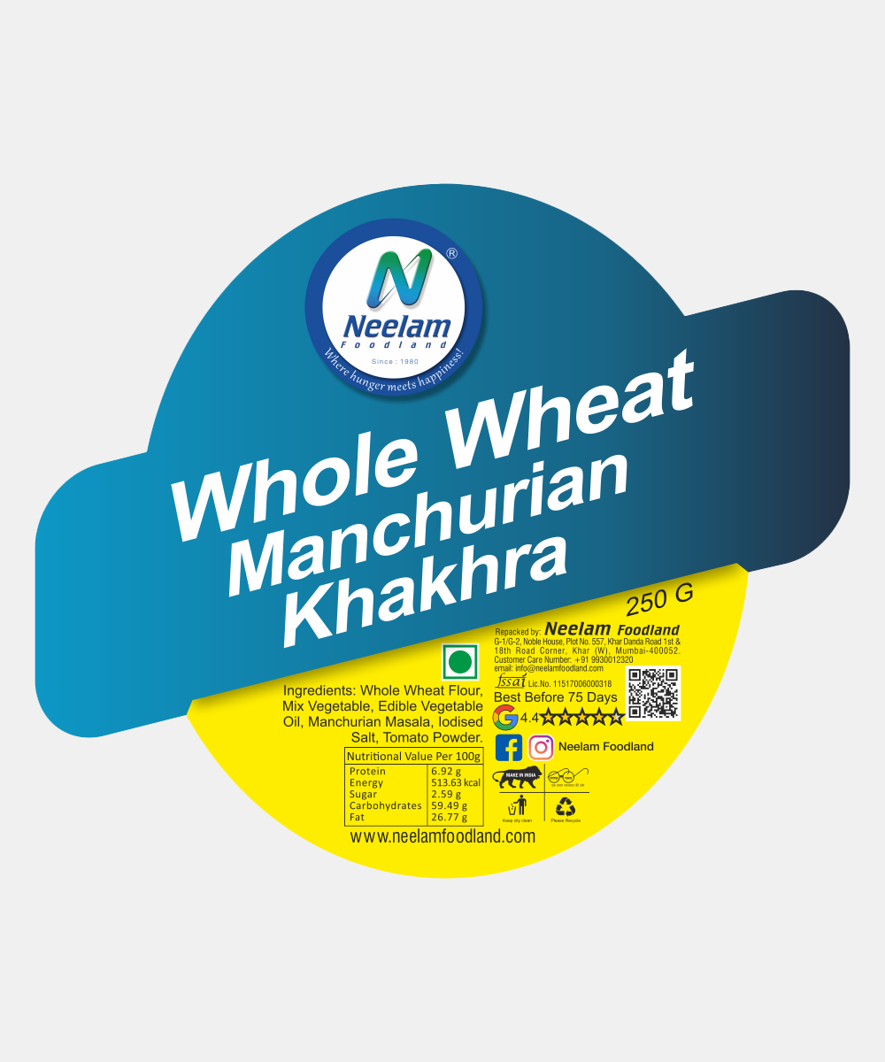 Whole Wheat Manchurian Khakhra 250 Gm