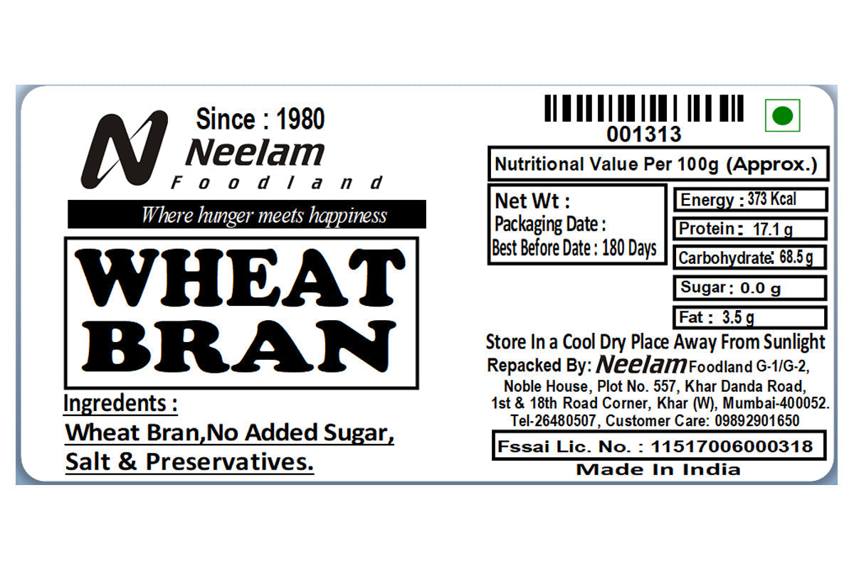 Wheat Bran/Nutri Fiber/Gehun Choker 200 Gm