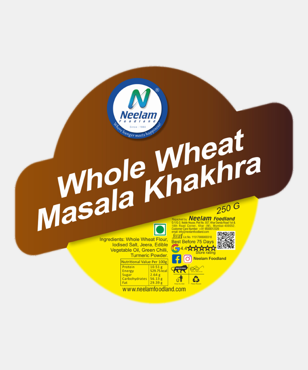 Whole Wheat Masala Khakhra 250 Gm