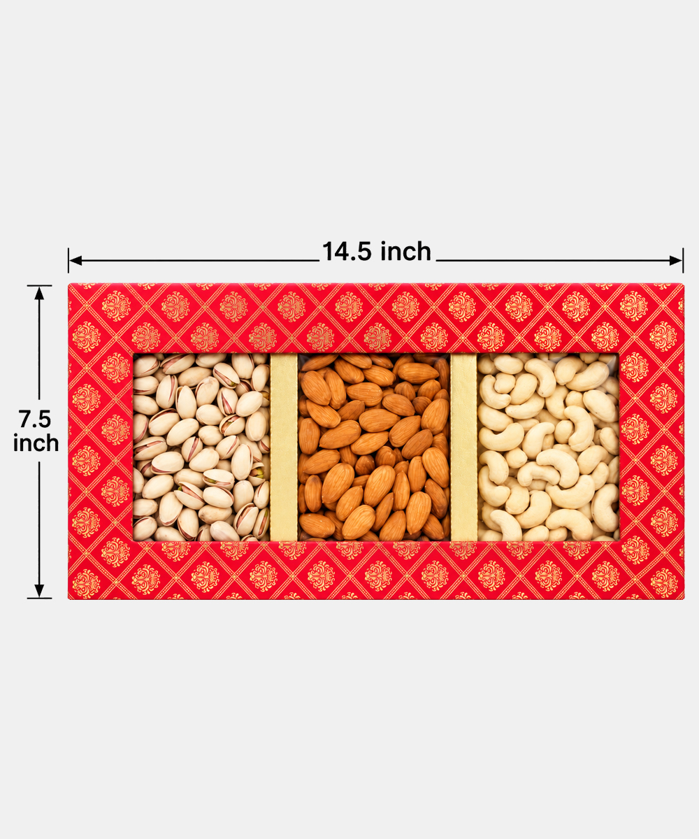 3 P Big Dry Fruit Box 515 Gm