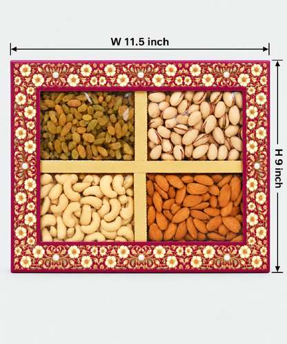 4 P Small Dry Fruit Box 535 Gm