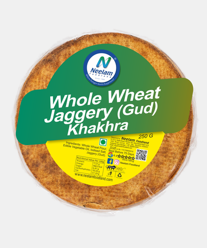 Whole Wheat Jaggery (gud) Khakhra 250 Gm