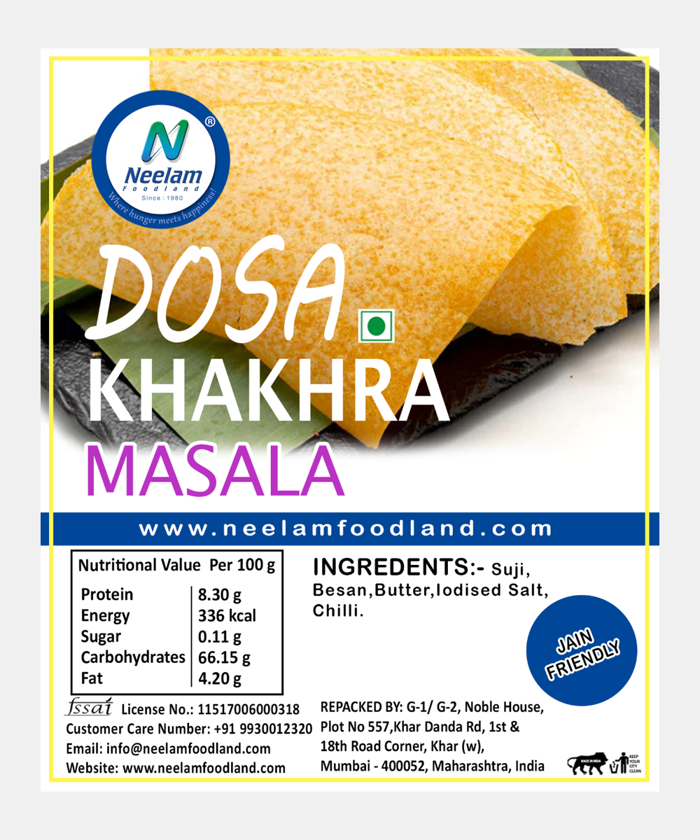 Dosa Khakra Masala 12 Pieces