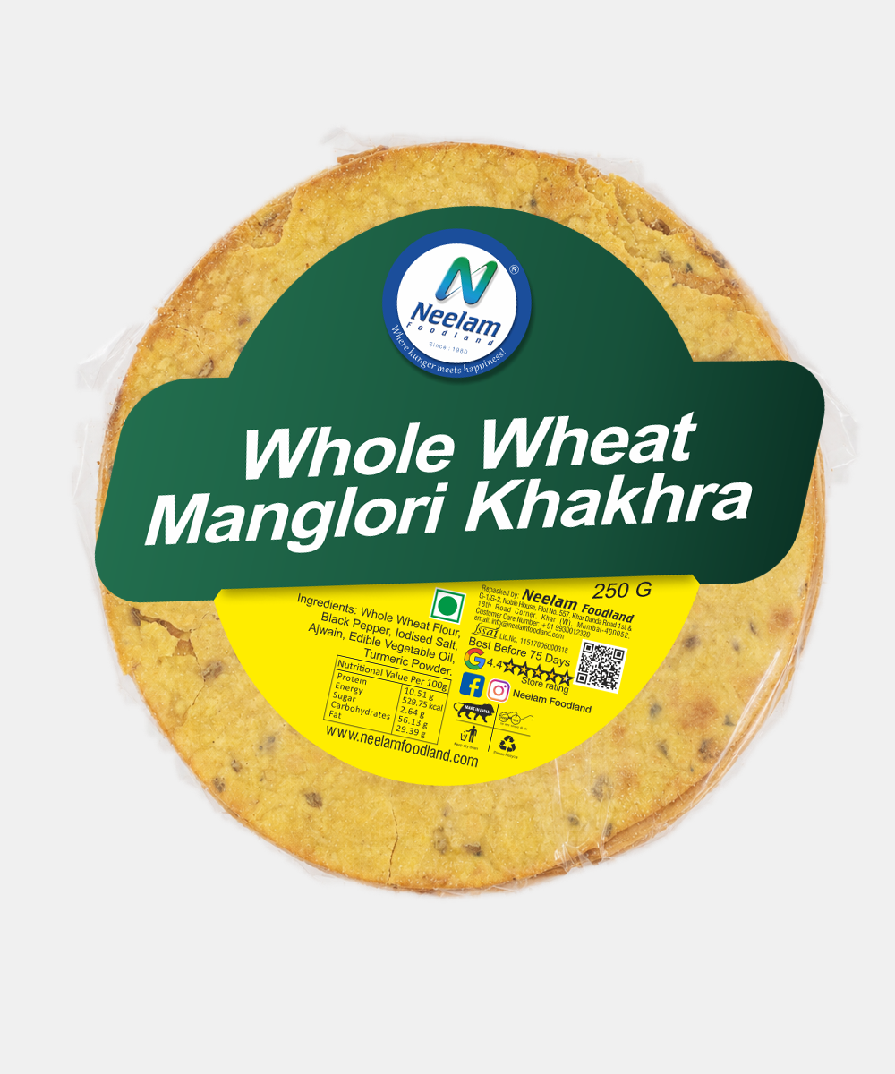Whole Wheat Manglori Khakhra 250 Gm