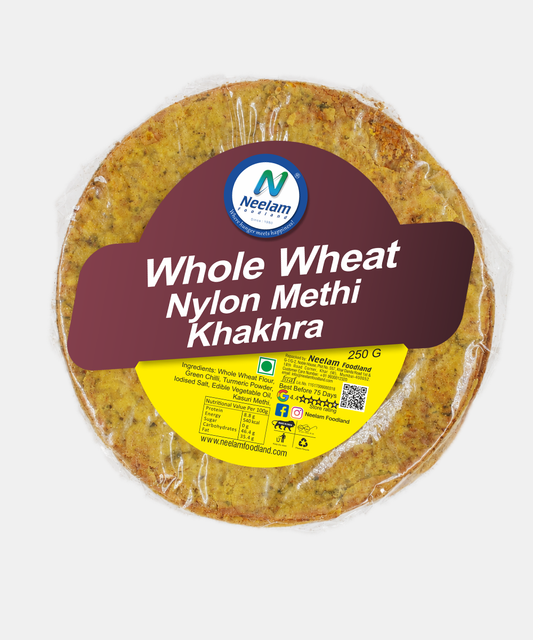 Whole Wheat Nylon Methi Khakhra 250 Gm