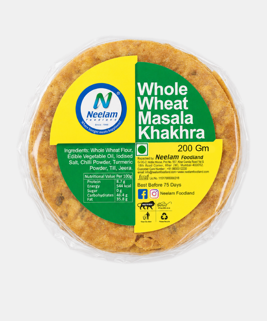 Whole Wheat Masala Khakhra Mini 200 Gm