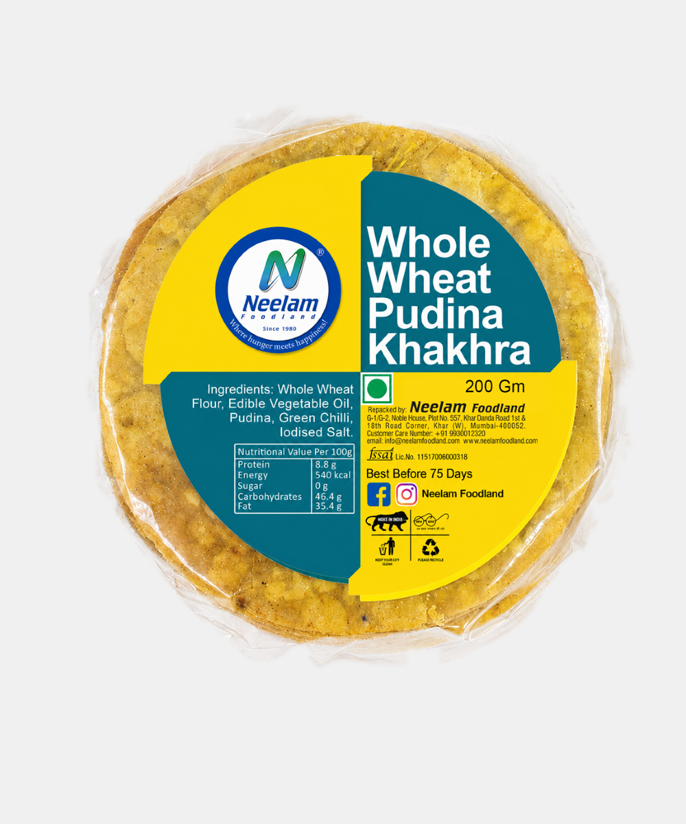 Whole Wheat Pudina Khakhra Mini 200 Gm