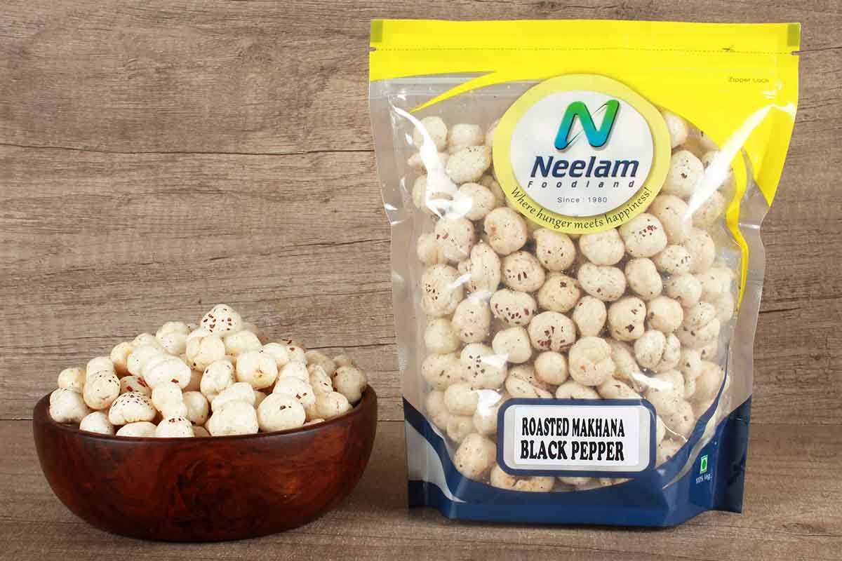 ROASTED MAKHANA BLACK PEPPER 80 GM