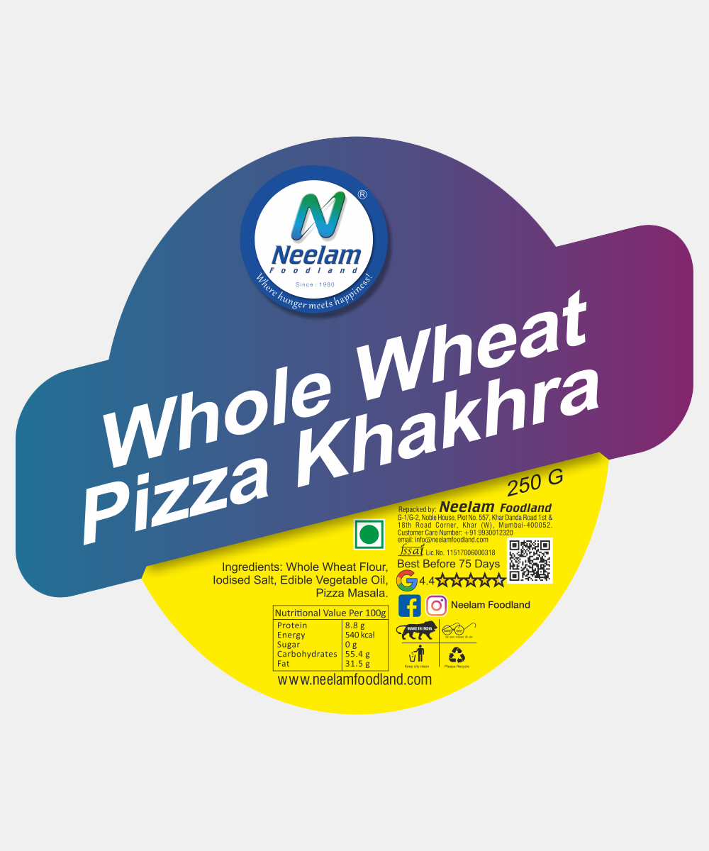 Whole Wheat Pizza Khakhra 250 Gm