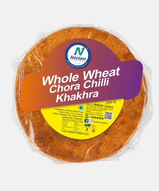 Whole Wheat Chora Chilli Khakhra 250 Gm