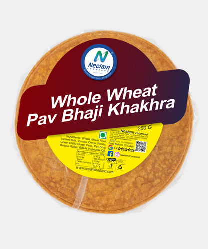 Whole Wheat Pav Bhaji Khakhra 250 Gm