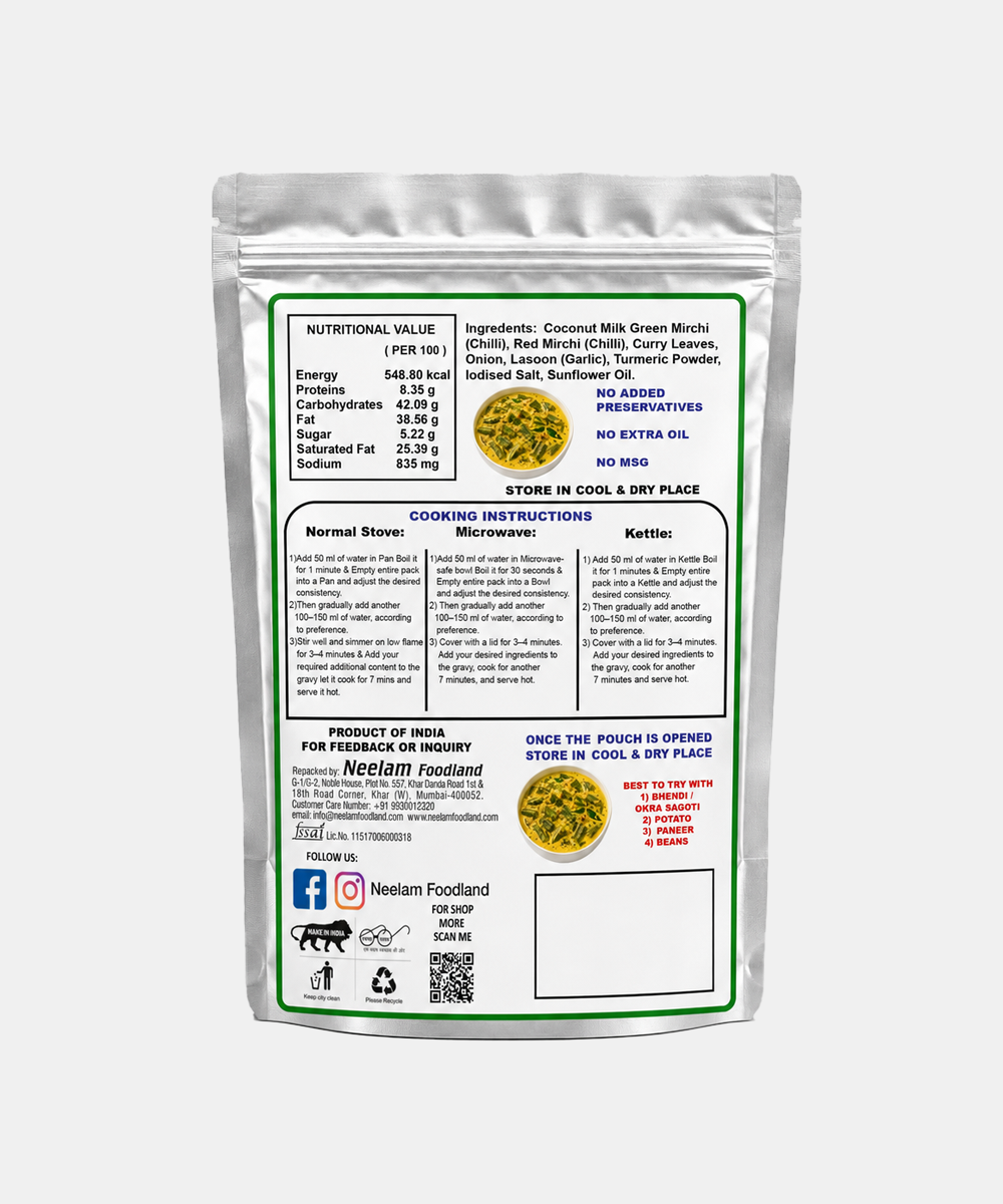 Neelam Dehydrated Goan Coconut Curry 80 Gm