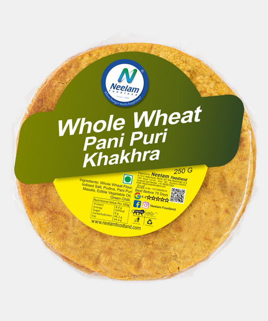 Whole Wheat Pani Puri Khakhra 250 Gm