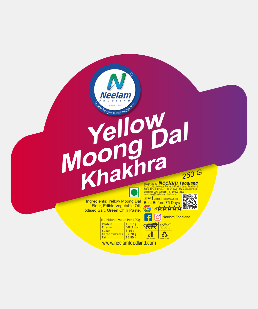 Yellow Moong Dal Khakhra 250 Gm