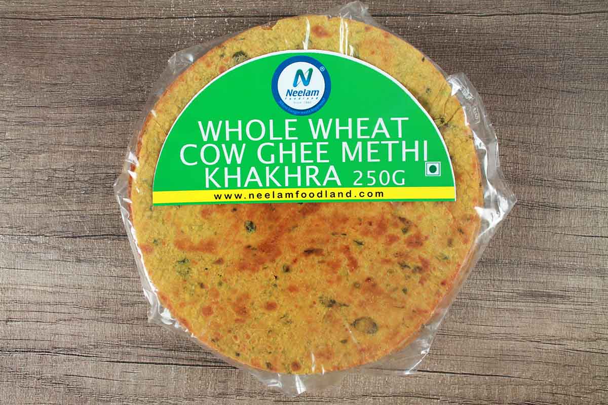 WHOLE WHEAT COW GHEE METHI KHAKHRA 250 GM