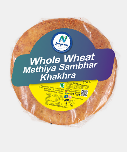 Whole Wheat Methiya Sambhar Khakhra 250 Gm