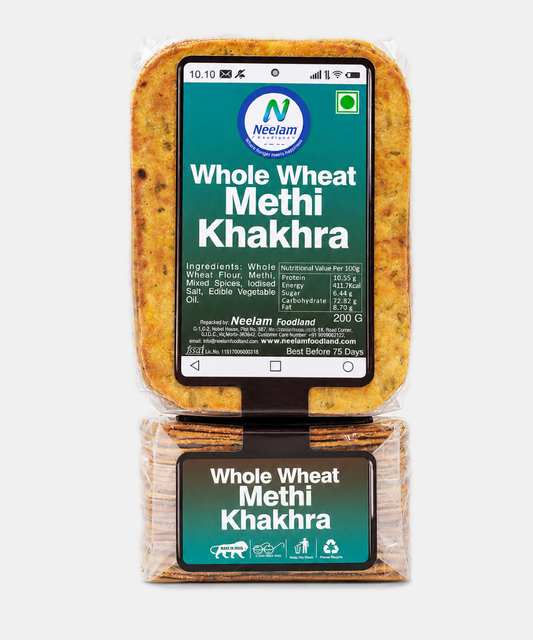Whole Wheat Methi Khakhra Mobile 200 Gm