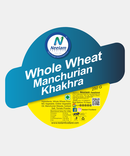 Whole Wheat Manchurian Khakhra 250 Gm