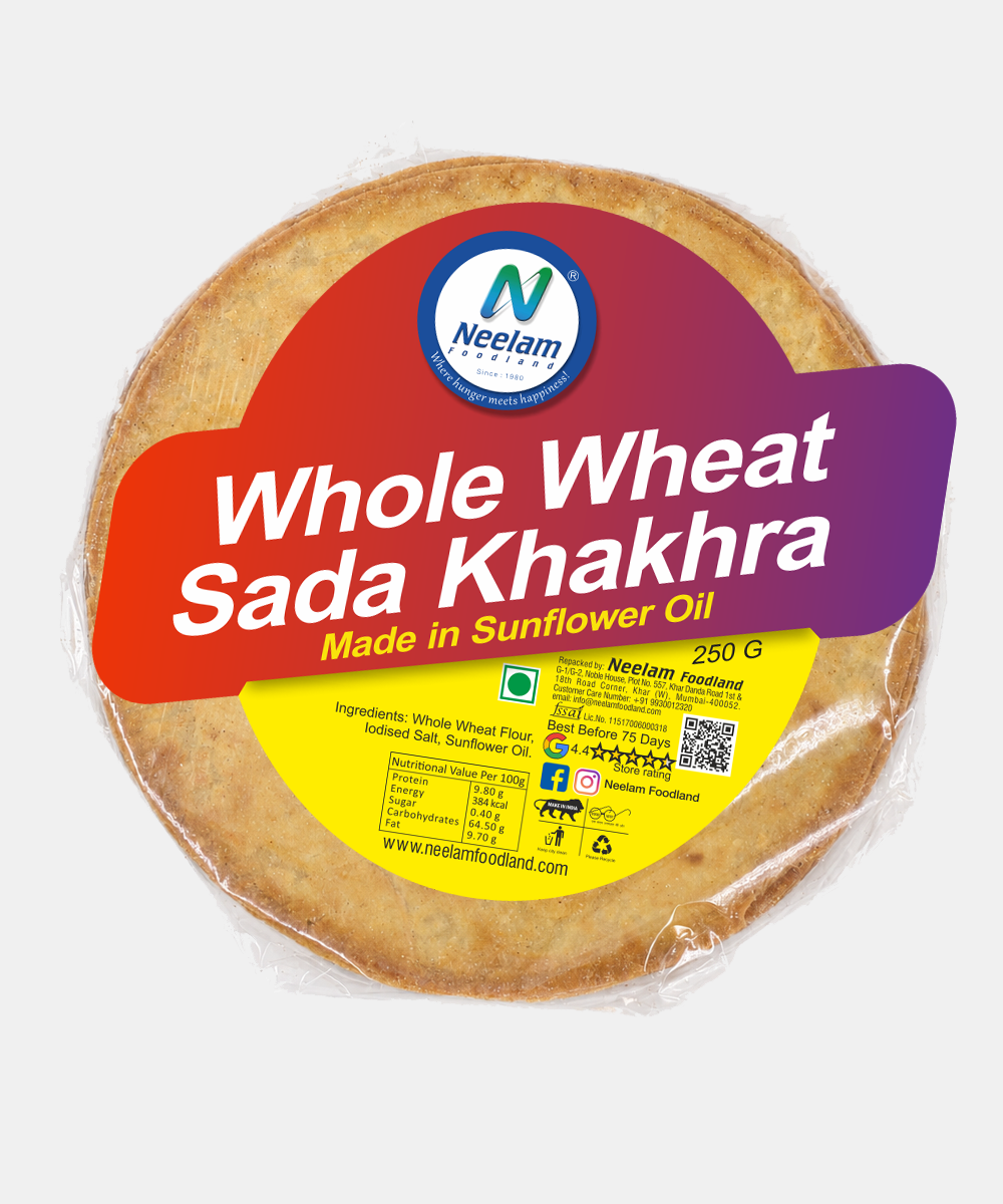 Whole Wheat Sada Khakhra 250 Gm