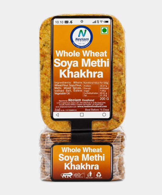 Whole Wheat Soya Methi Khakhra Mobile 200 Gm
