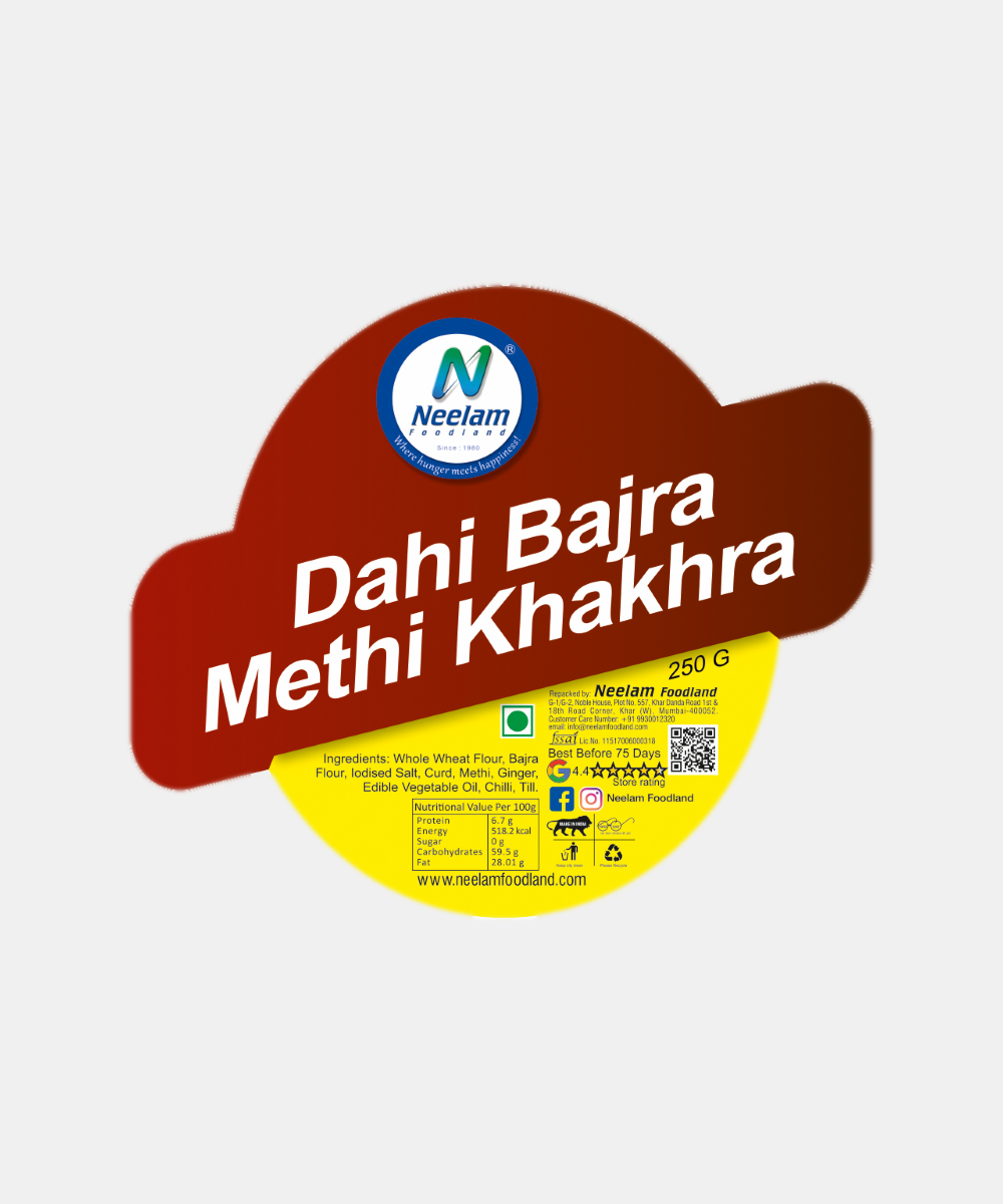 Dahi Bajra Methi Khakhra 250 Gm