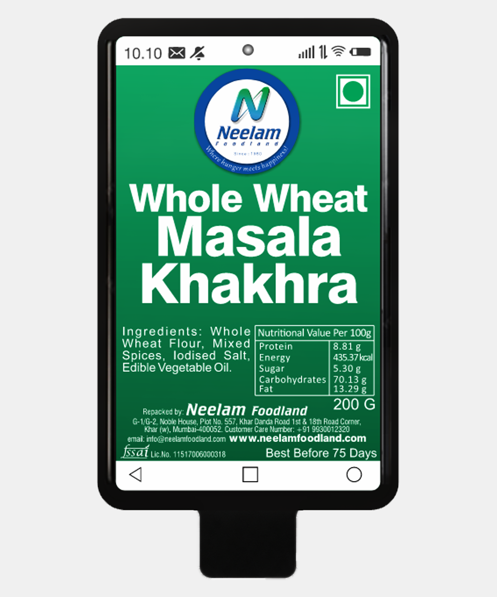 Whole Wheat Masala Khakhra Mobile 200 Gm