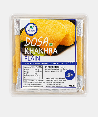 Dosa Khakhra Plain 20 Pieces