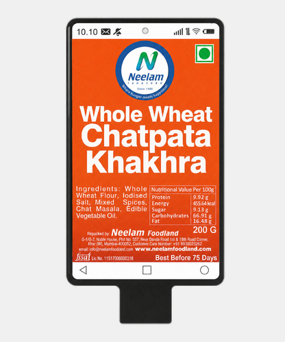 Whole Wheat Chatpata Khakhra Mobile 200 Gm