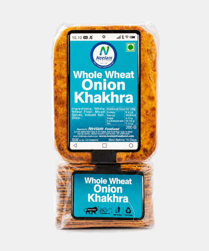 Whole Wheat Onion Khakhra Mobile 200 Gm