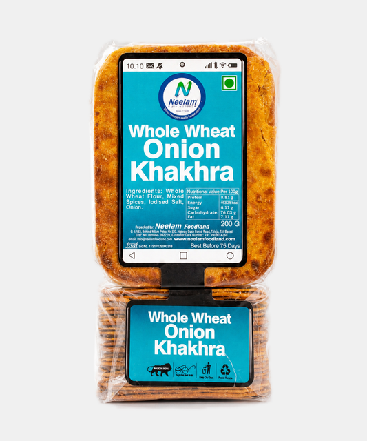 Whole Wheat Onion Khakhra Mobile 200 Gm