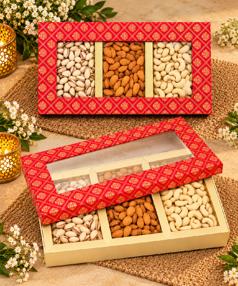 3 P Big Dry Fruit Box 515 Gm