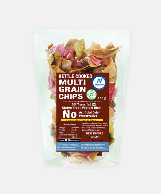 Gluten Free Kettle Cooked Multigrain Chips 200 Gm