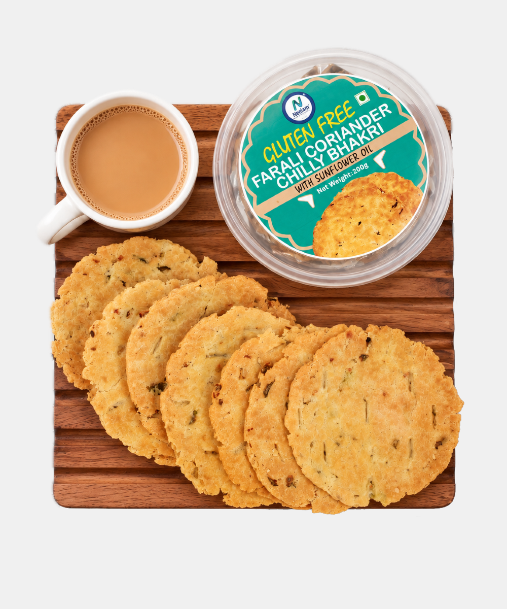 Gluten Free Kothmir Chilli Bhakhri With Sunflower Oil 200 Gm