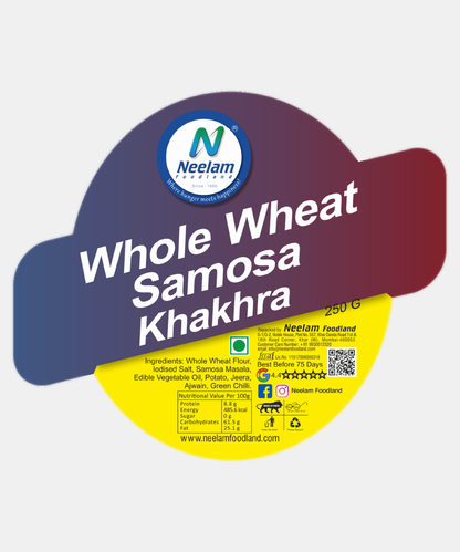 Whole Wheat Samosa Khakhra 250 Gm