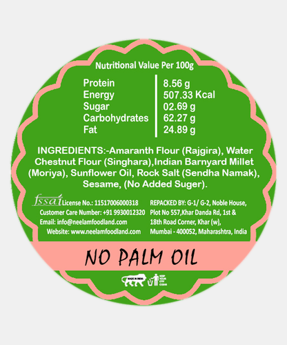 Gluten Free Farali Plain Bhakhri 200 Gm