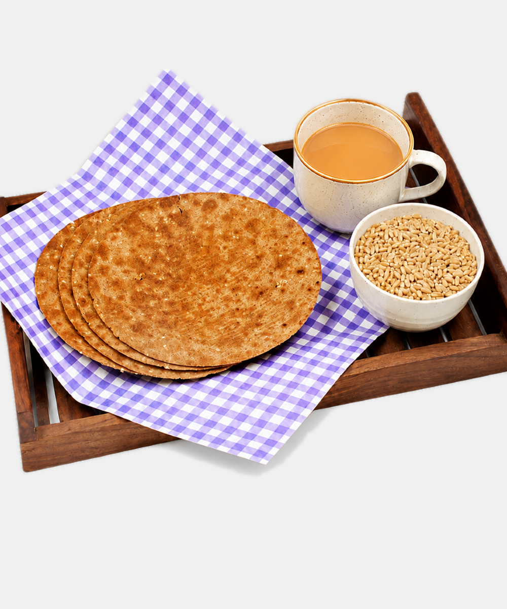 Whole Wheat Jaggery (gud) Nachani (ragi) Khakhra 250 Gm