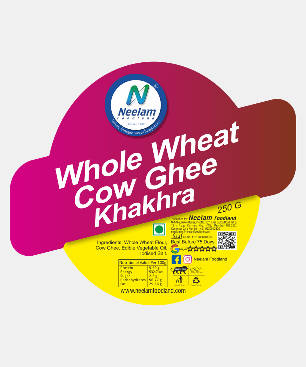Whole Wheat Cow Ghee Khakhra 250 Gm