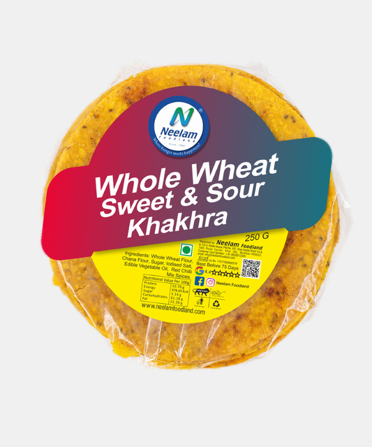 Whole Wheat Sweet N Sour Khakhra 250 Gm