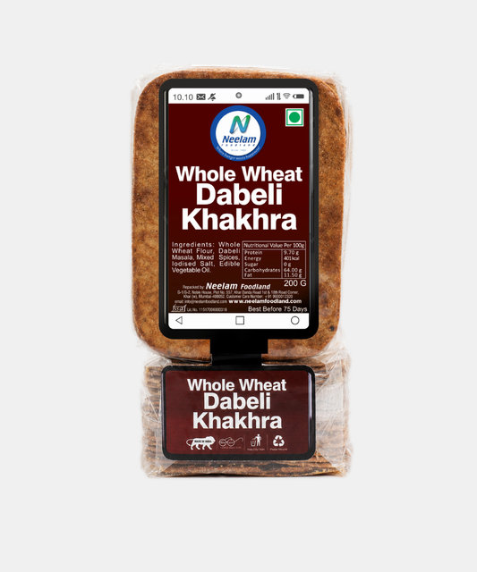 Whole Wheat Dabeli Khakhra Mobile 200 Gm
