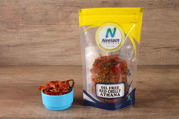 OIL FREE RED CHILLY ATHANA PICKLE 200 GM