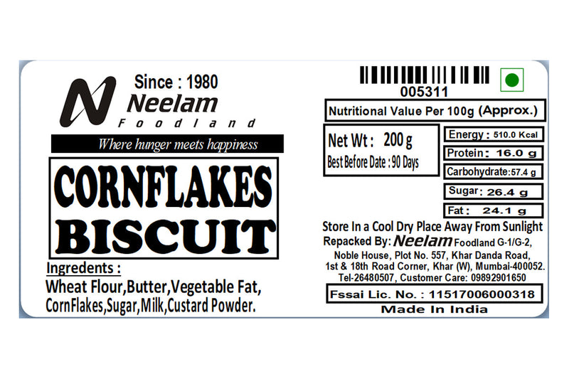 CORNFLAKES BISCUITS 200 GM