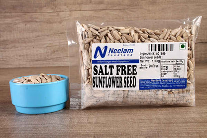 SALT FREE SUNFLOWER SEEDS 100 GM