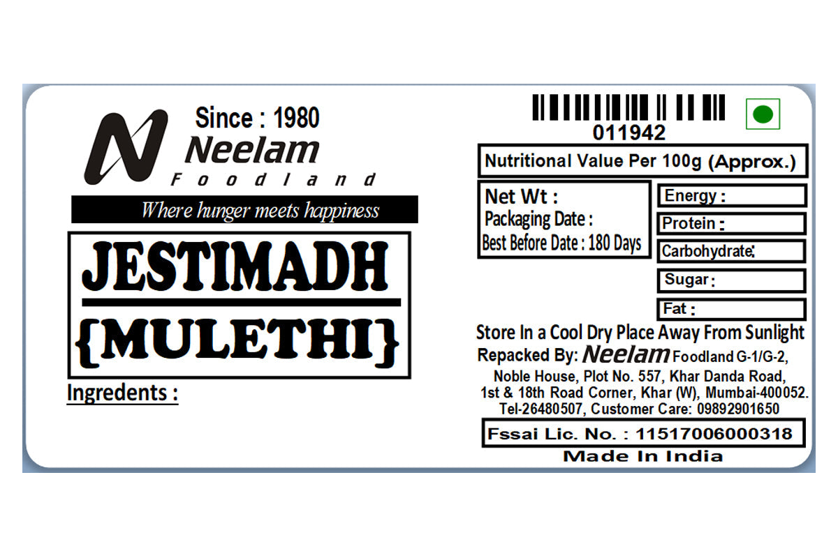 JESTIMADH,MULETHI STICK